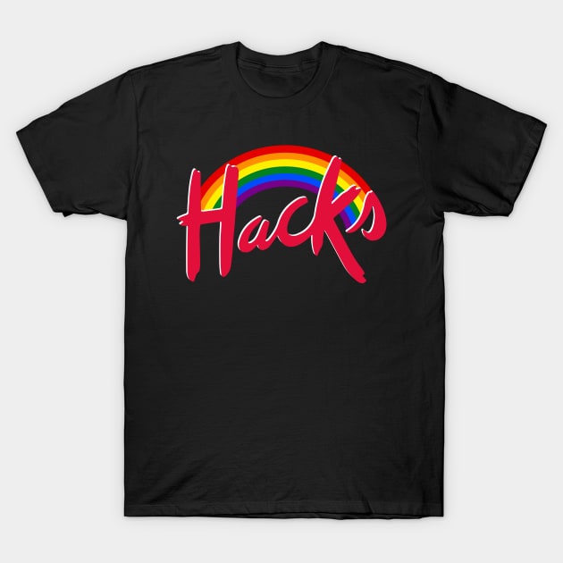 Hacks Pride Rainbow T-Shirt by Emmikamikatze